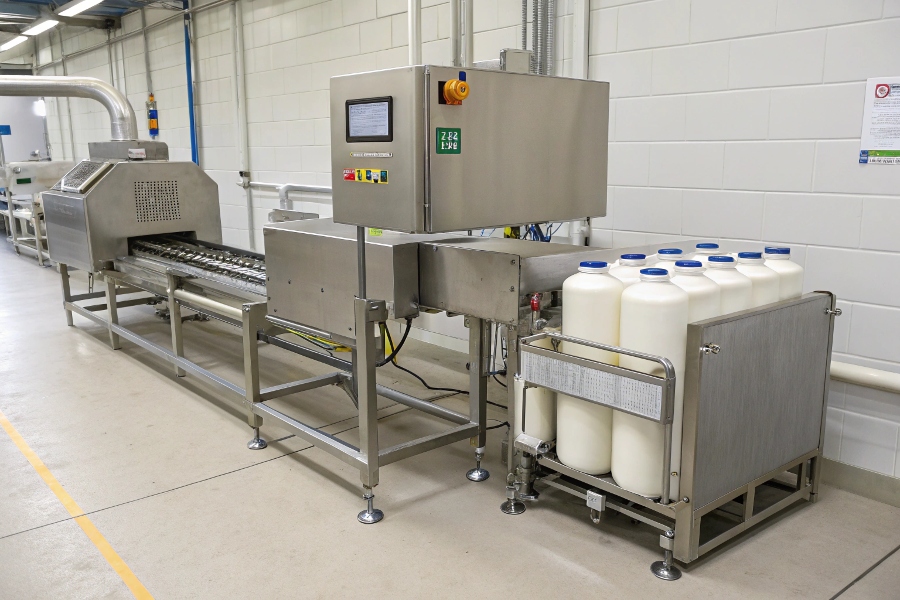metal detection in milk