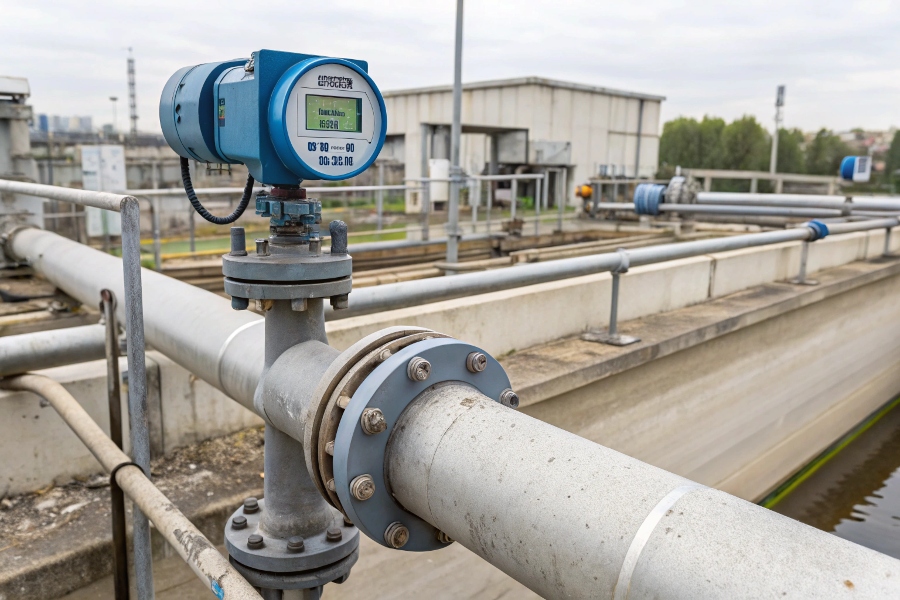 EMF in wastewater plant