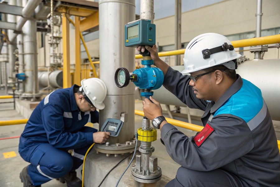 electromagnetic flow meter calibration