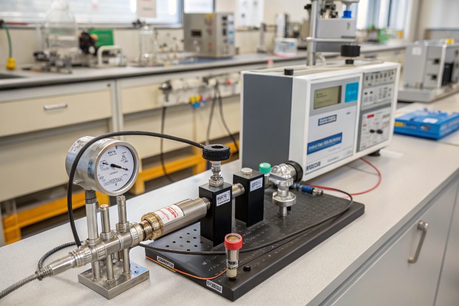 flow meter calibration setup