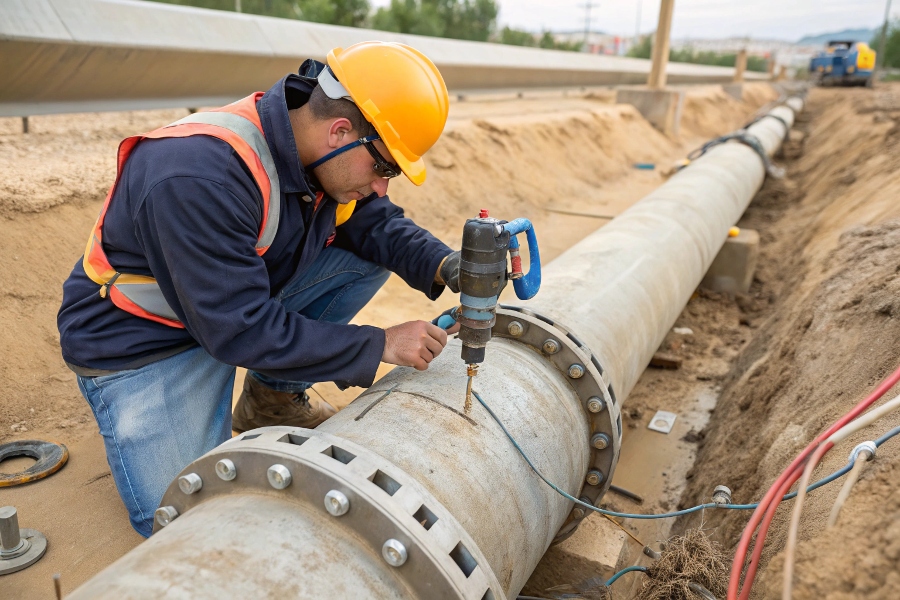 flow meter installation steps