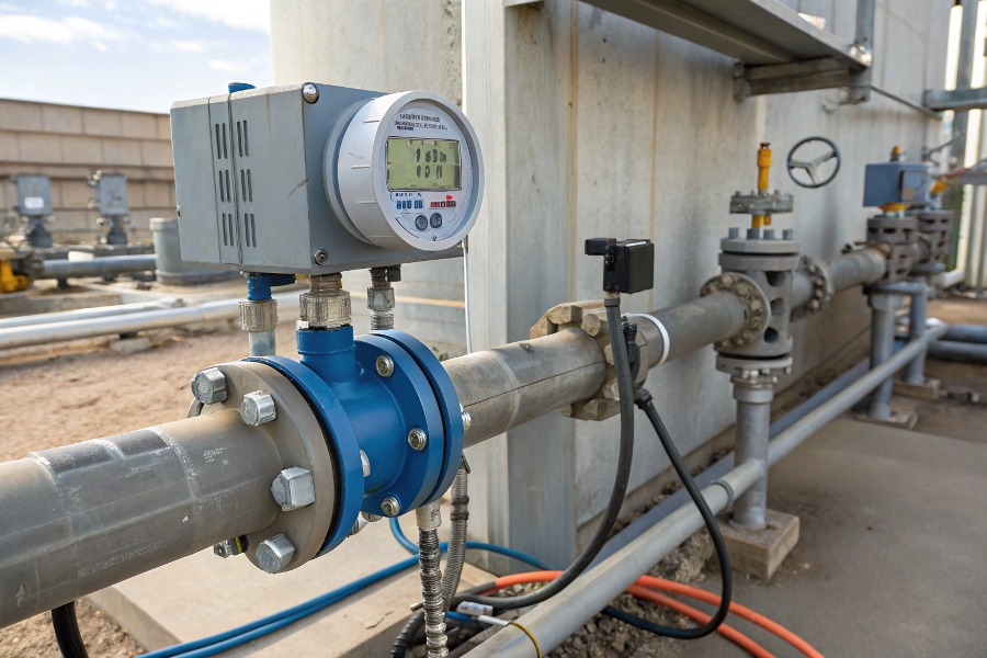 flow meter installation