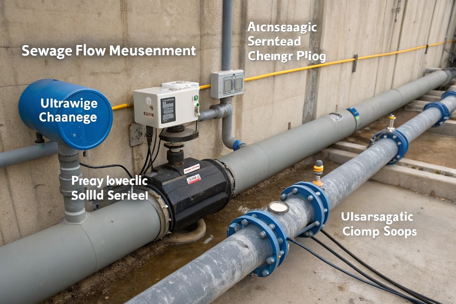 sewage flow measurement methods