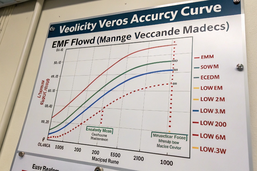 EMF flow range chart