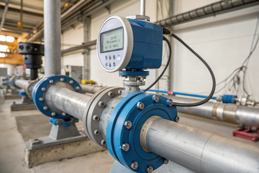 magnetic flow meter working