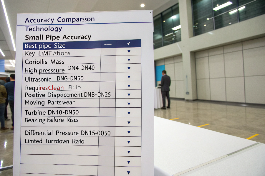 technology comparison chart