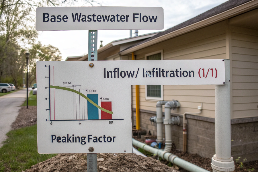 sewage flow components