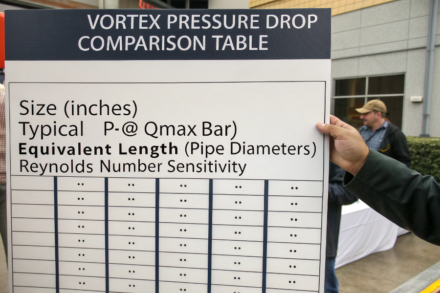 vortex pressure loss