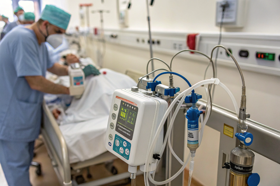 medical-flowmeter-use