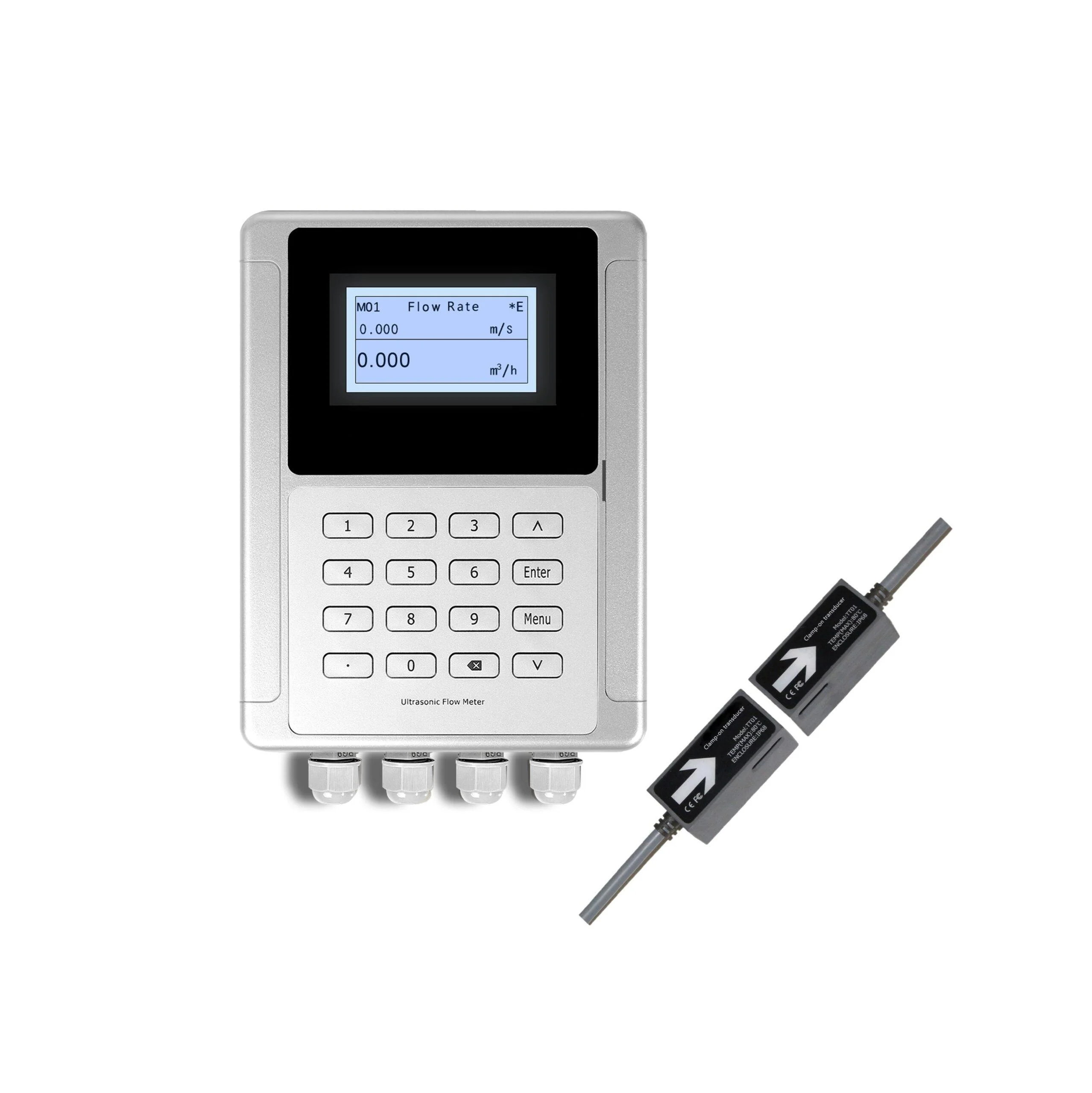 Ultrasonic flow rate sensor