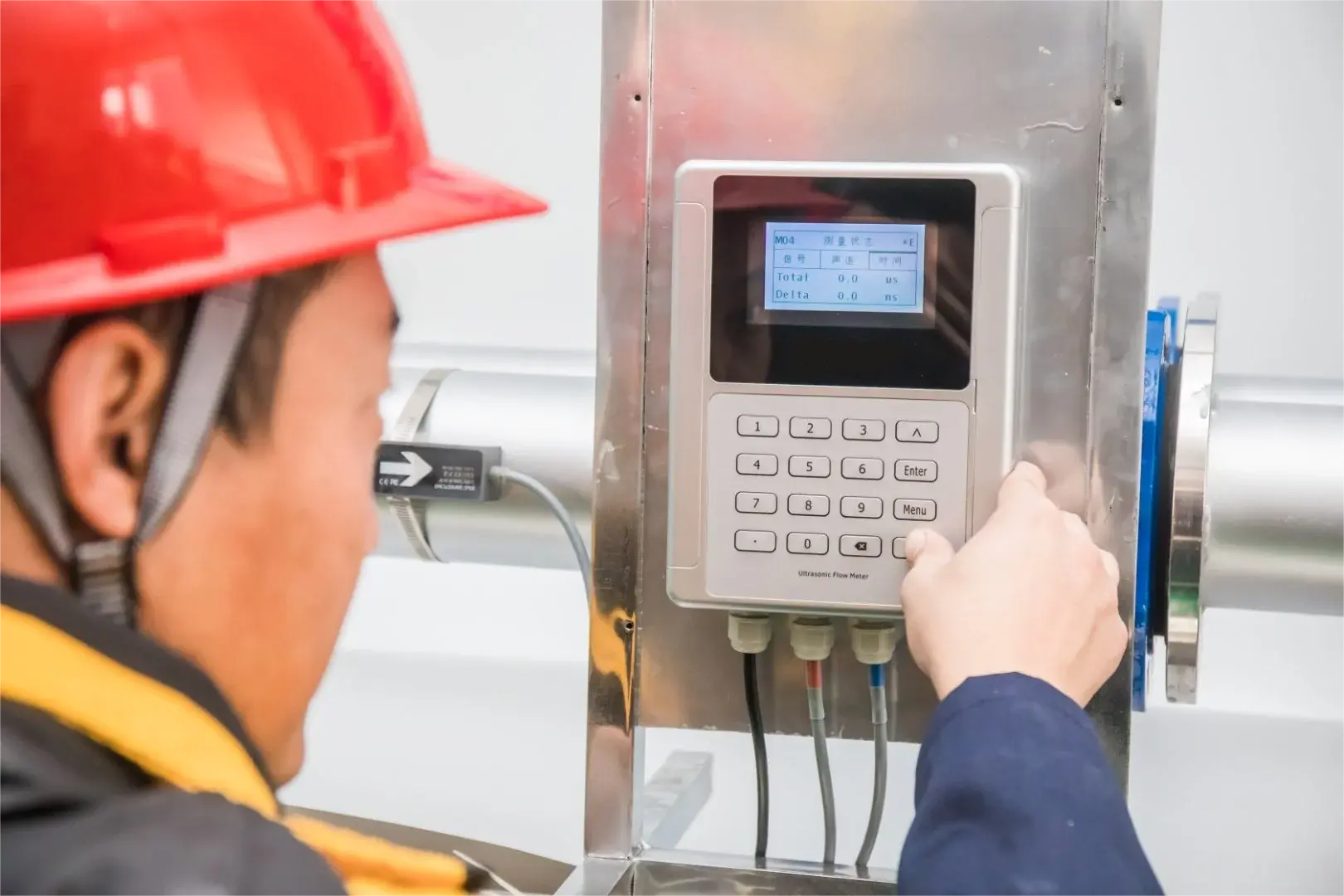 non contact water flow meter